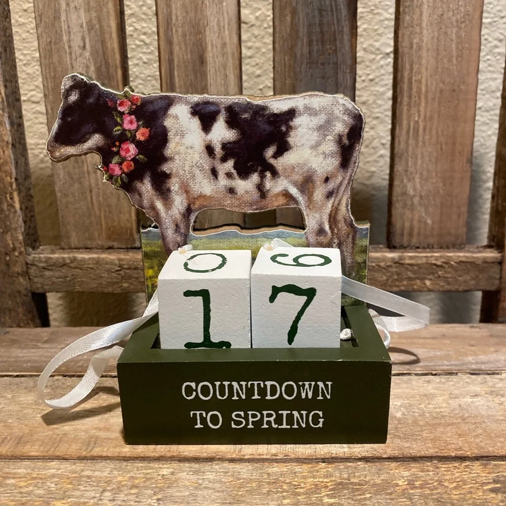 Cow Countdown Calendar To Spring Primitives By Kathy